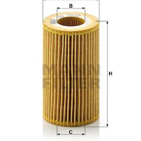 Olejový filtr MANN-FILTER HU 7010 z