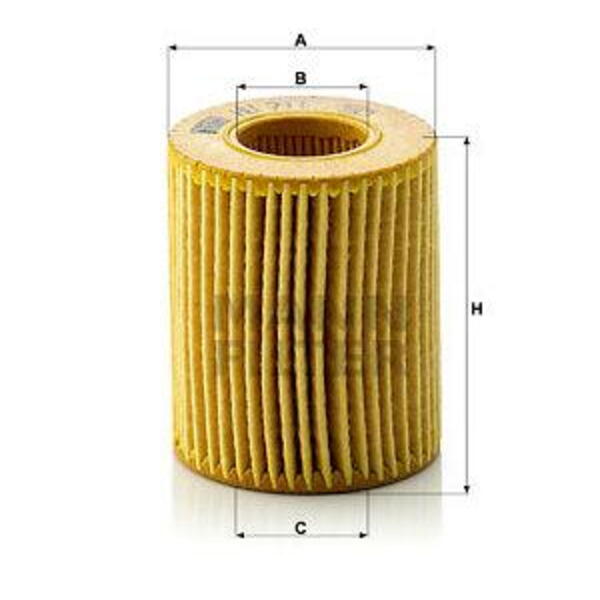 Olejový filtr MANN-FILTER HU 711 x