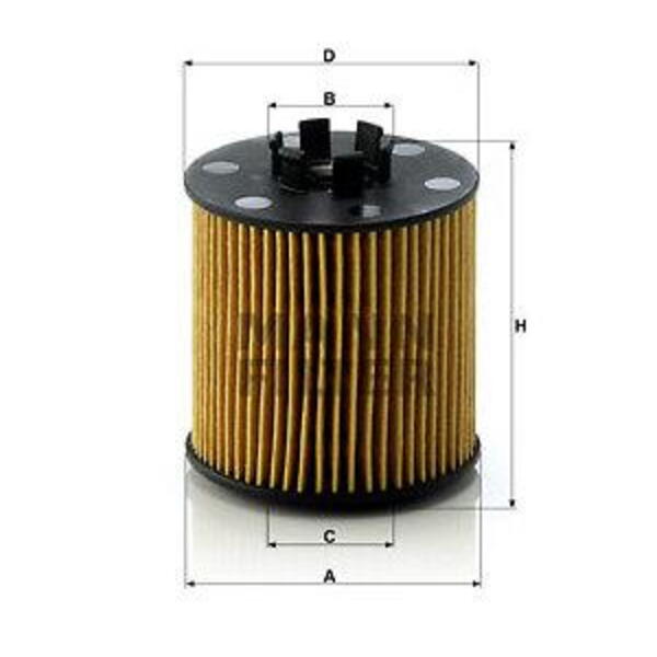 Olejový filtr MANN-FILTER HU 712/6 x