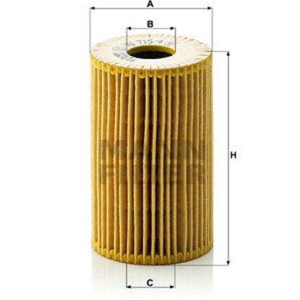 Olejový filtr MANN-FILTER HU 715/4 x