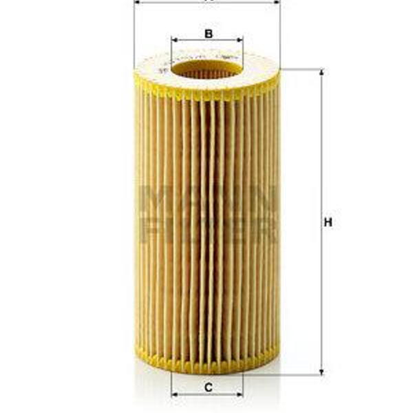 Olejový filtr MANN-FILTER HU 719/8 x