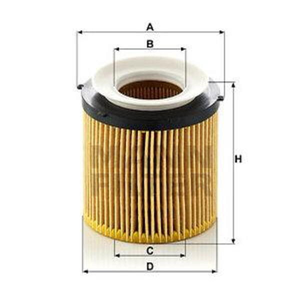 Olejový filtr MANN-FILTER HU 8002 x KIT