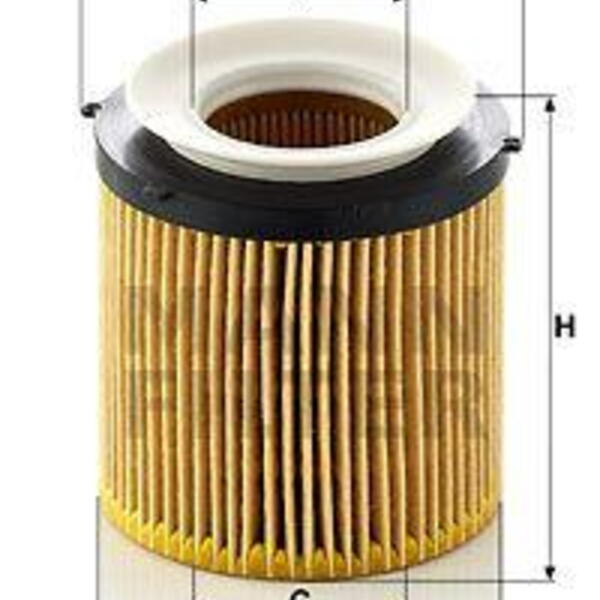 Olejový filtr MANN-FILTER HU 8002 x KIT