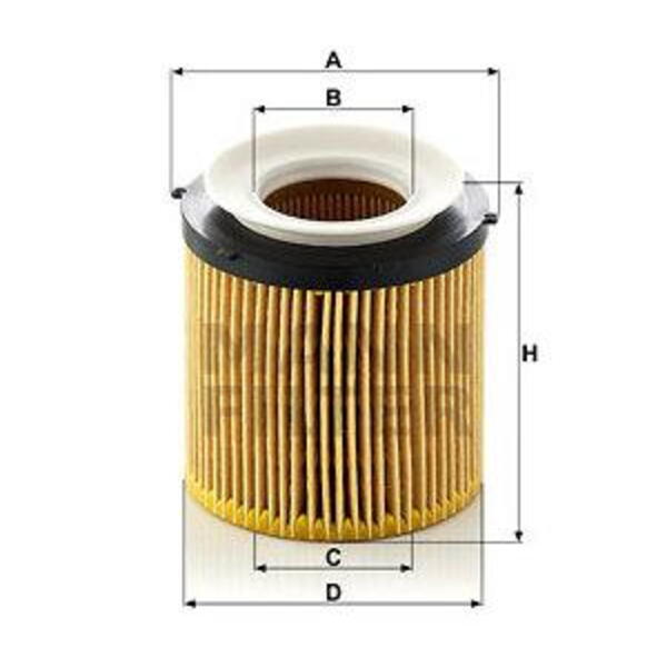 Olejový filtr MANN-FILTER HU 8002 y