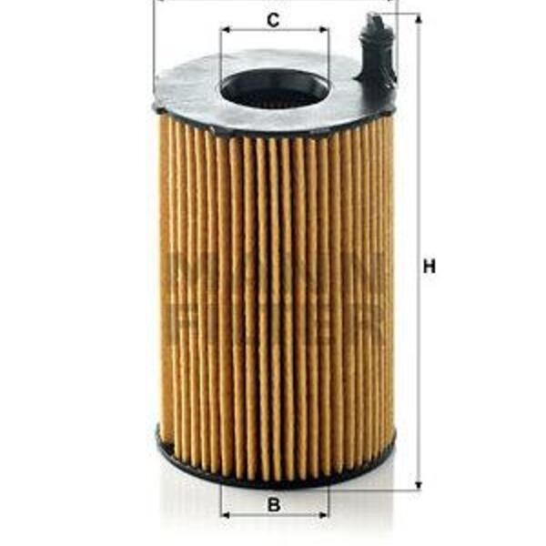 Olejový filtr MANN-FILTER HU 8005 z