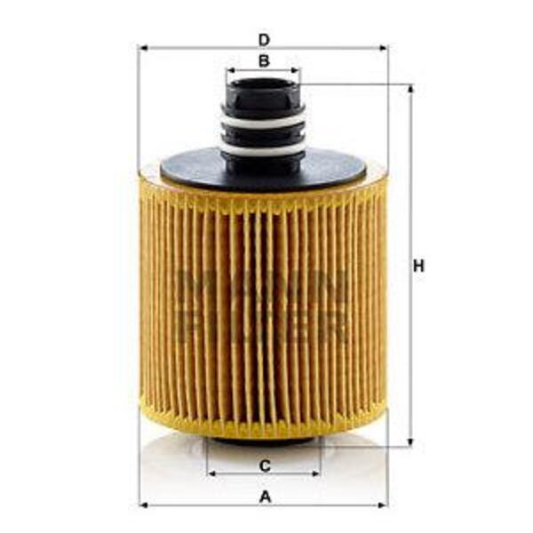 Olejový filtr MANN-FILTER HU 8006 z