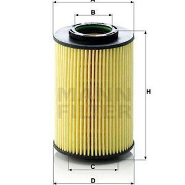 Olejový filtr MANN-FILTER HU 822/5 x