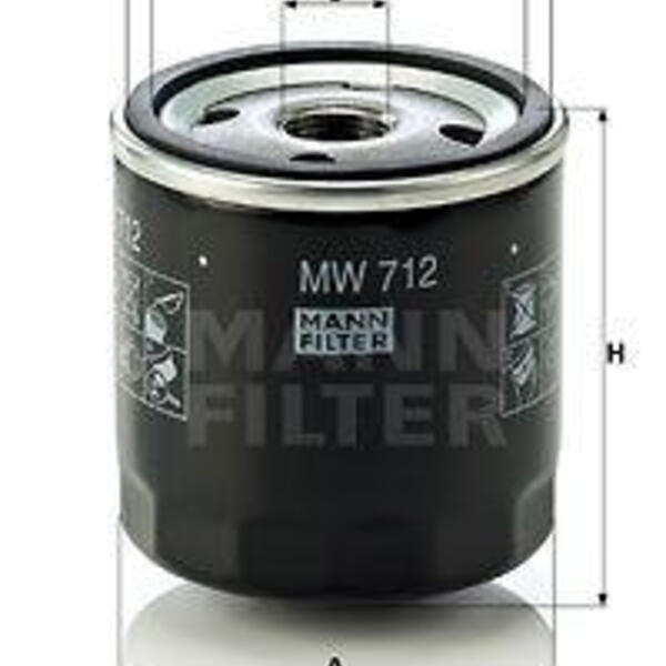 Olejový filtr MANN-FILTER MW 712