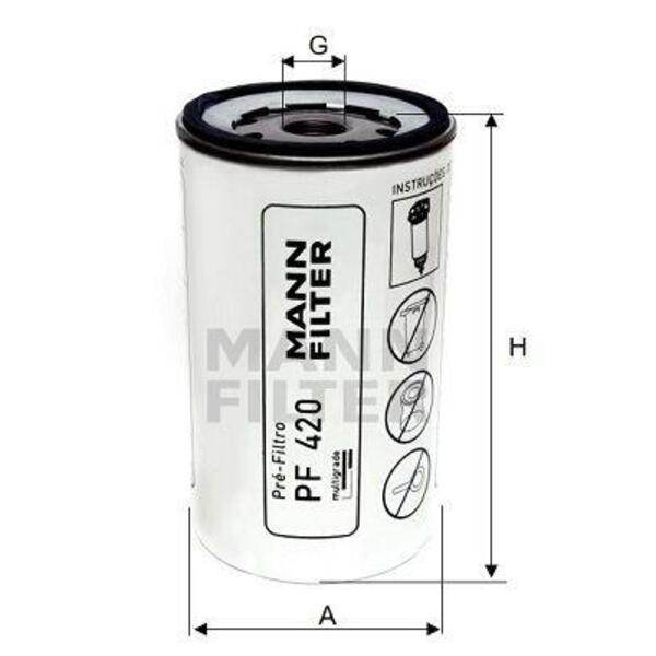 Olejový filtr MANN-FILTER PF 925 x
