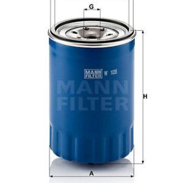 Olejový filtr MANN-FILTER W 1035