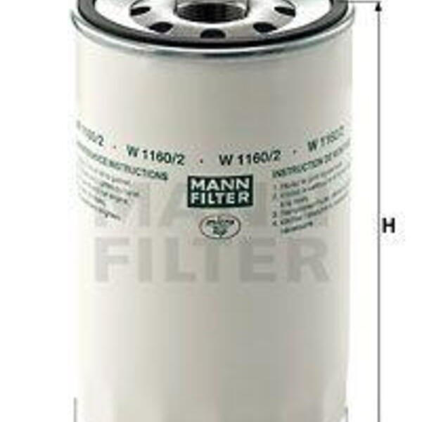 Olejový filtr MANN-FILTER W 1160/2