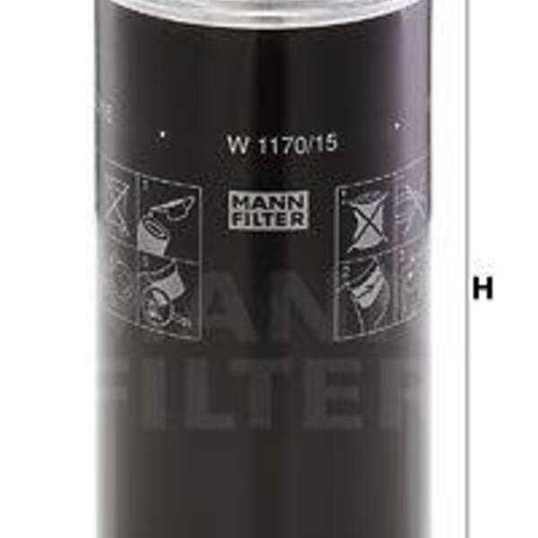 Olejový filtr MANN-FILTER W 1170/15 W 1170/15