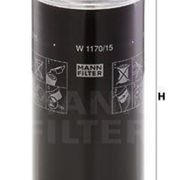 Olejový filtr MANN-FILTER W 1170/15
