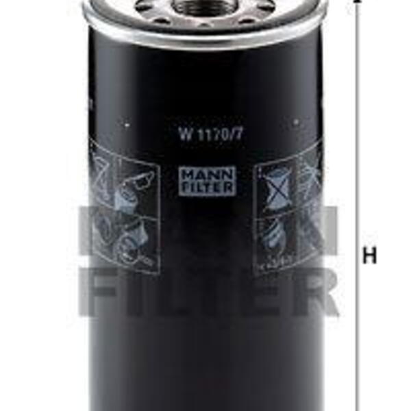 Olejový filtr MANN-FILTER W 1170/7