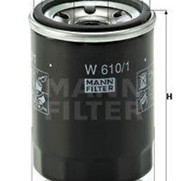 Olejový filtr MANN-FILTER W 610/1 W 610/1