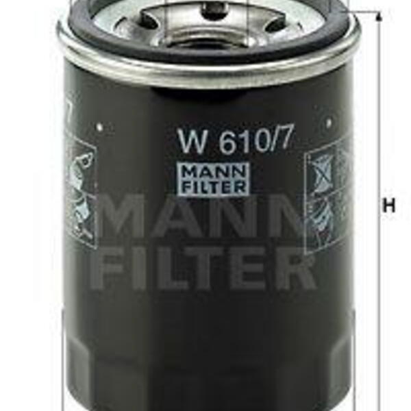 Olejový filtr MANN-FILTER W 610/7
