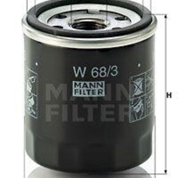 Olejový filtr MANN-FILTER W 68/3