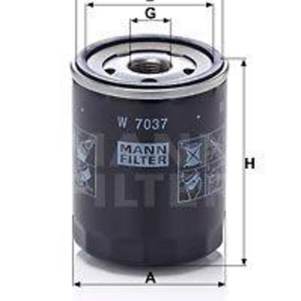 Olejový filtr MANN-FILTER W 7037