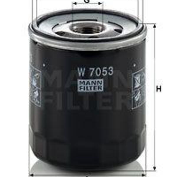 Olejový filtr MANN-FILTER W 7053