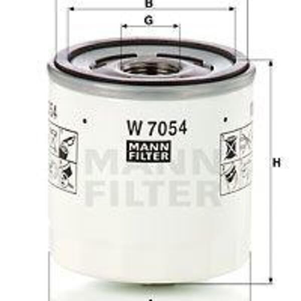 Olejový filtr MANN-FILTER W 7054