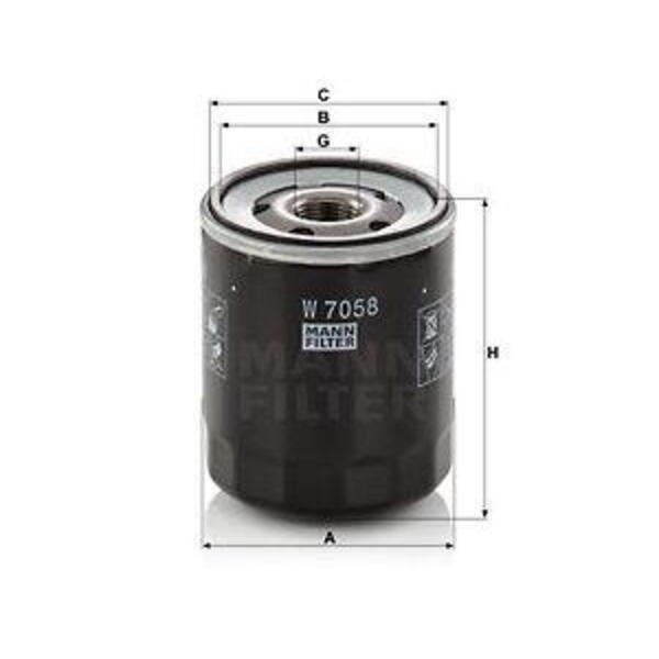 Olejový filtr MANN-FILTER W 7058