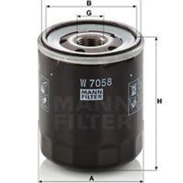 Olejový filtr MANN-FILTER W 7058