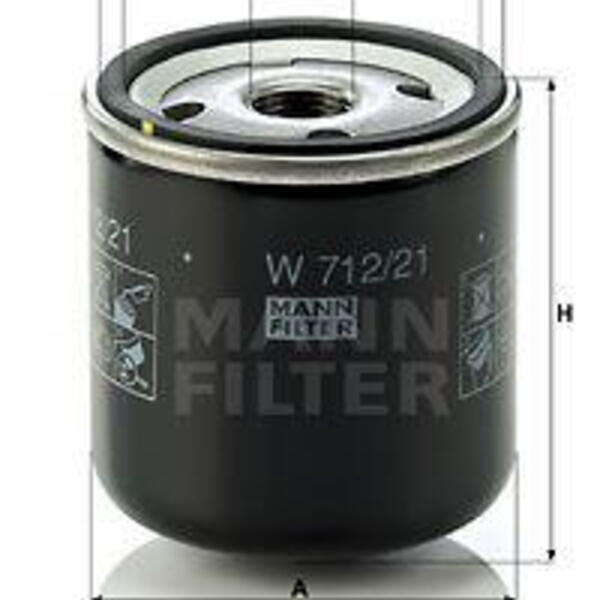 Olejový filtr MANN-FILTER W 712/21