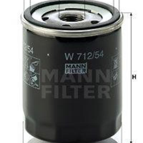 Olejový filtr MANN-FILTER W 712/54