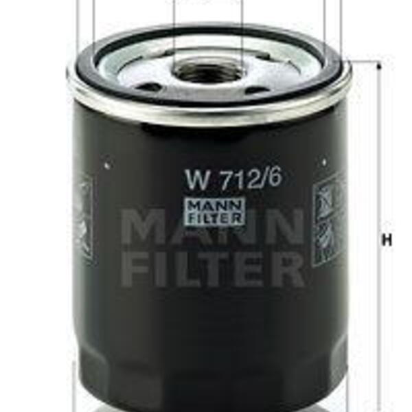 Olejový filtr MANN-FILTER W 712/6