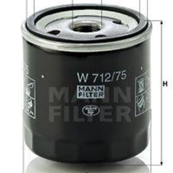 Olejový filtr MANN-FILTER W 712/75