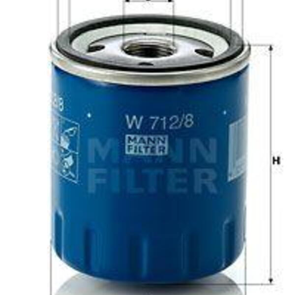 Olejový filtr MANN-FILTER W 712/8