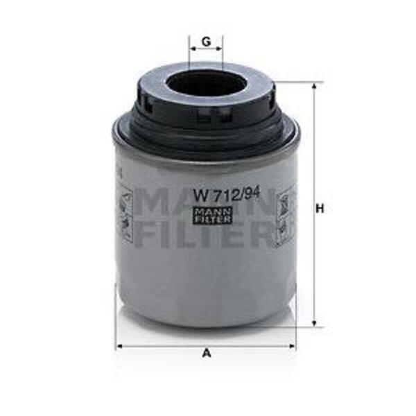 Olejový filtr MANN-FILTER W 712/94