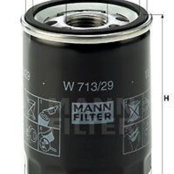 Olejový filtr MANN-FILTER W 713/29 W 713/29