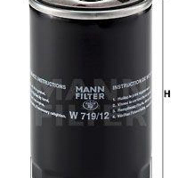 Olejový filtr MANN-FILTER W 719/12