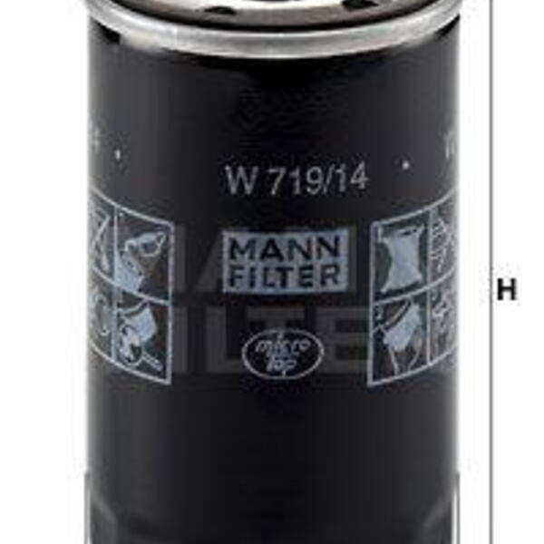 Olejový filtr MANN-FILTER W 719/14