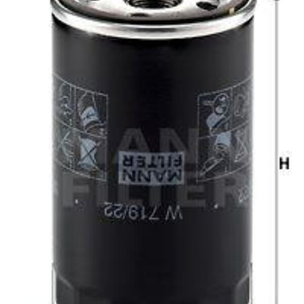 Olejový filtr MANN-FILTER W 719/22