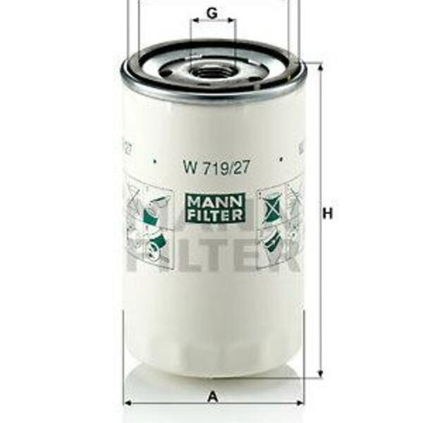 Olejový filtr MANN-FILTER W 719/27