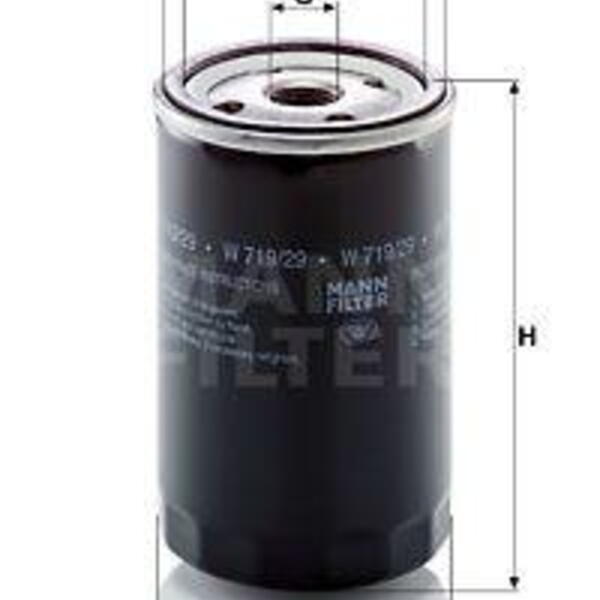 Olejový filtr MANN-FILTER W 719/29