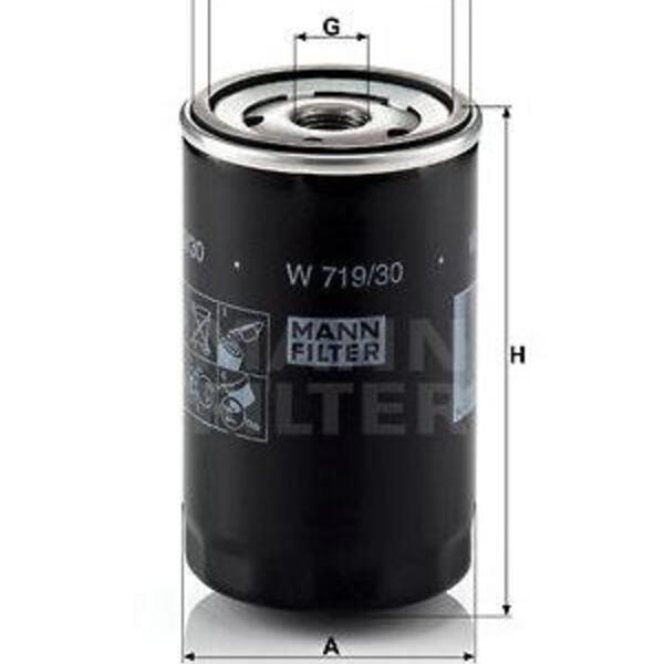 Olejový filtr MANN-FILTER W 719/30