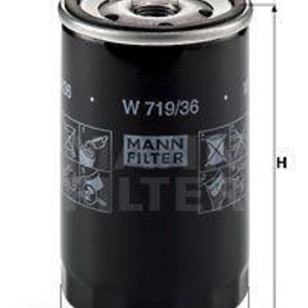 Olejový filtr MANN-FILTER W 719/36