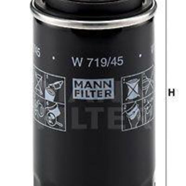 Olejový filtr MANN-FILTER W 719/45