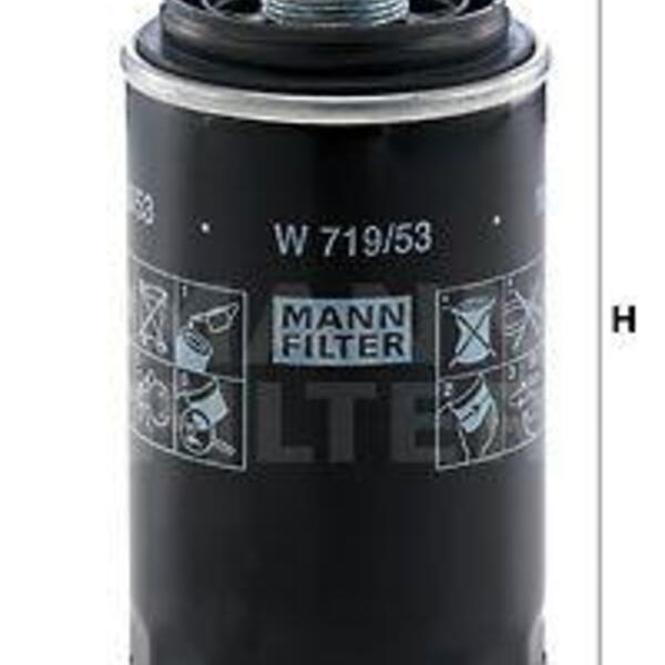 Olejový filtr MANN-FILTER W 719/53