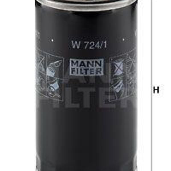 Olejový filtr MANN-FILTER W 724/1