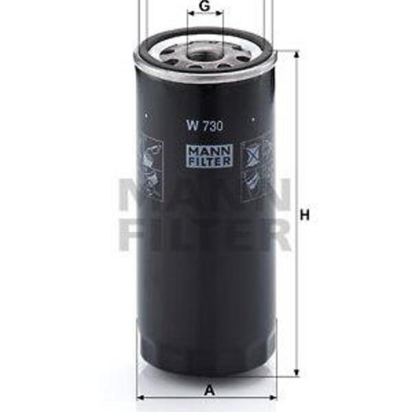 Olejový filtr MANN-FILTER W 730
