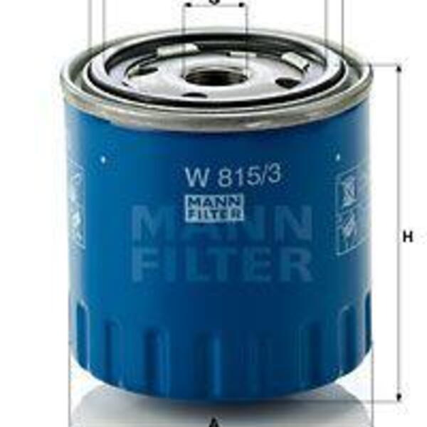 Olejový filtr MANN-FILTER W 815/3
