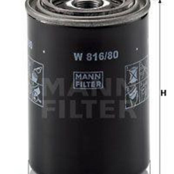 Olejový filtr MANN-FILTER W 816/80