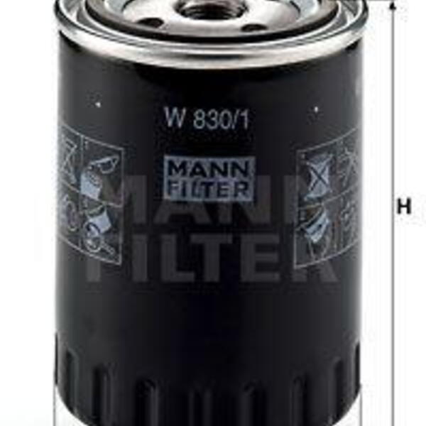Olejový filtr MANN-FILTER W 830/1 W 830/1