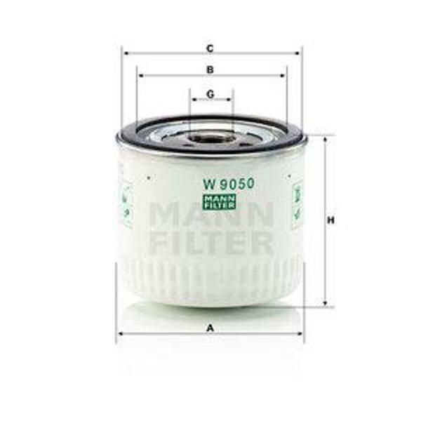 Olejový filtr MANN-FILTER W 9050
