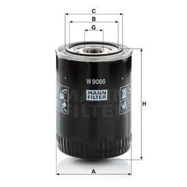 Olejový filtr MANN-FILTER W 9066