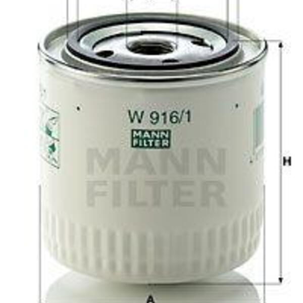 Olejový filtr MANN-FILTER W 916/1